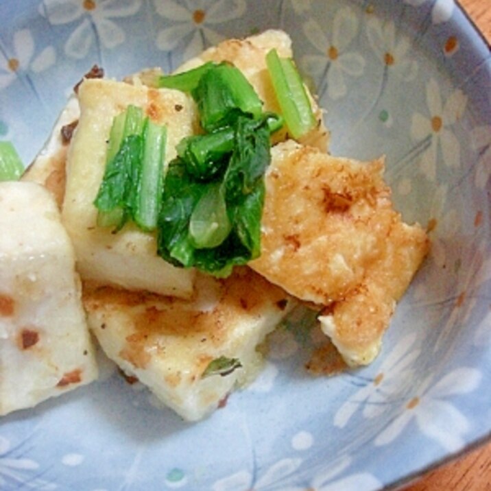 香ばしい！豆腐のニンニク焼き